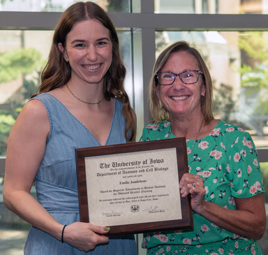 Emilie Jandebeur  and Dr. Kathy Andersen