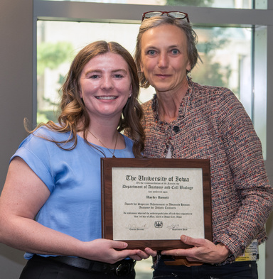 Hayley Bassett and Dr. Martine Dunnwald