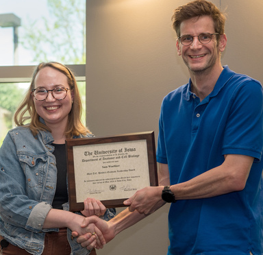 Samantha Wuebker and Dr. Tom Rutkowski